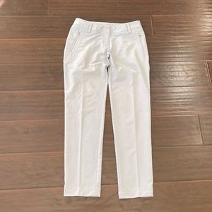 Adidas Golf Women's Light Gray Stretch Polyester Pants Zip Pockets Sz 4